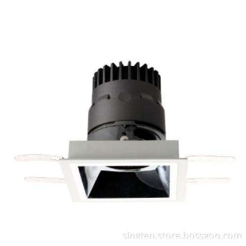 2017 private mould Anti-glare Rotable hotel LED downlight round/square